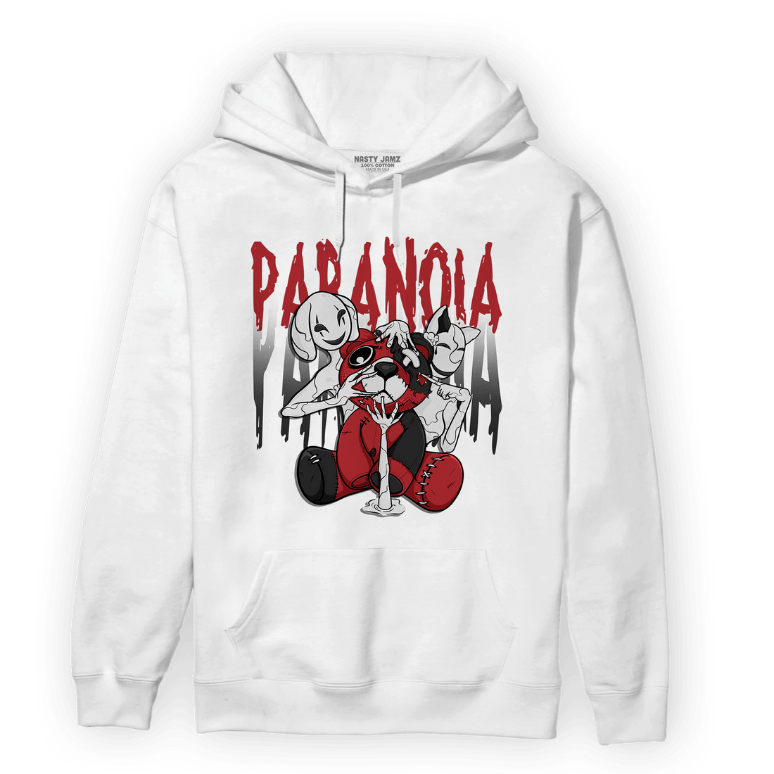 Cherry 12s Hoodie Match Paranoia BER - NastyJamz