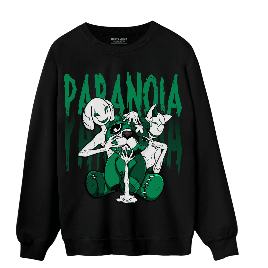 Celtic Lucky Green 1s Sweatshirt Match Paranoia BER - NastyJamz