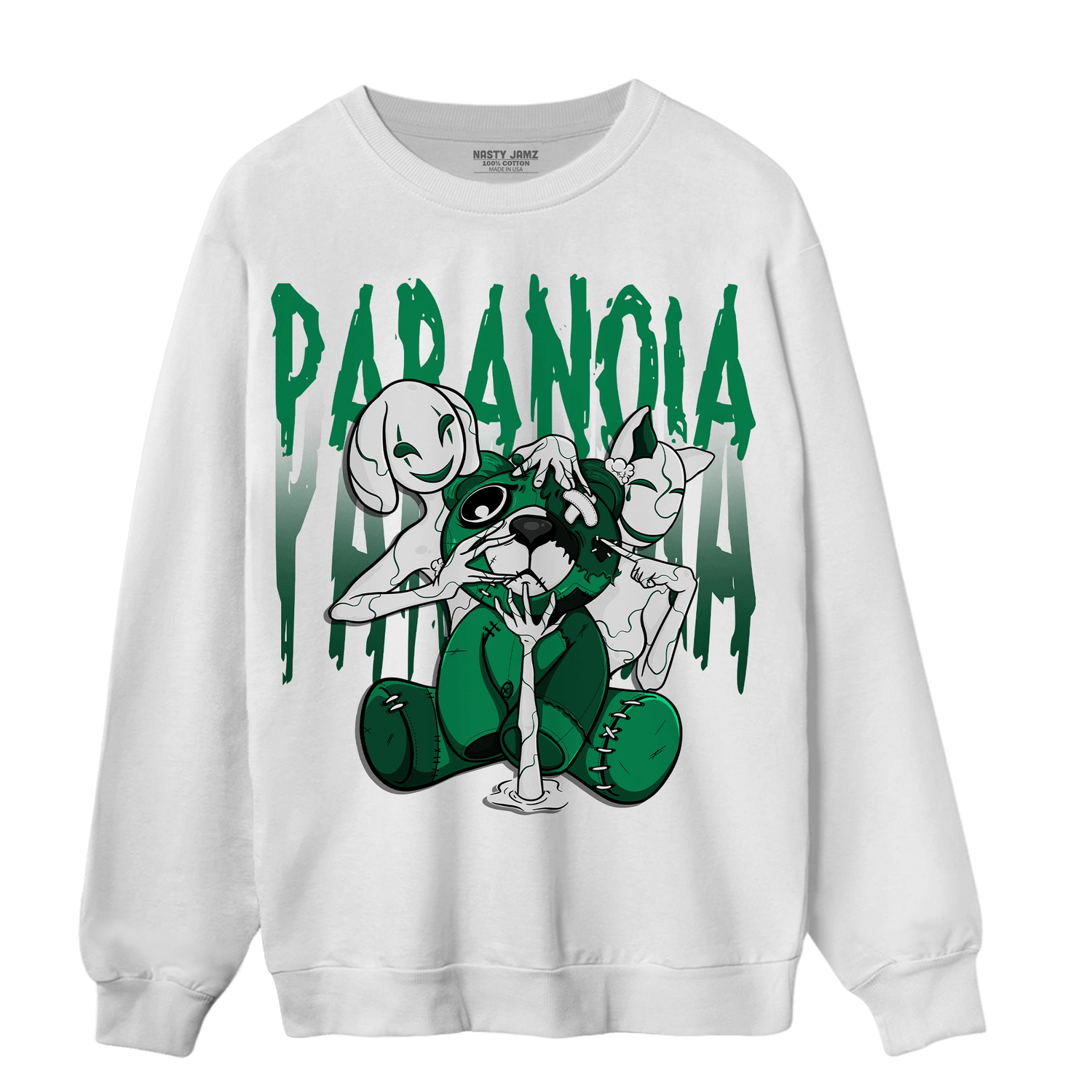 Celtic Lucky Green 1s Sweatshirt Match Paranoia BER - NastyJamz