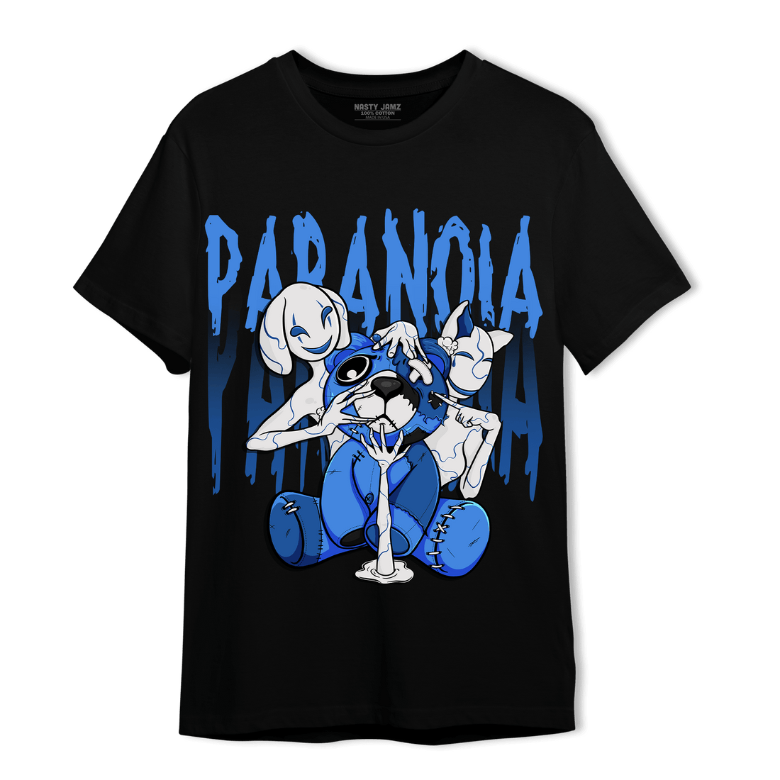 University Blue Toe 1s T Shirt Match Paranoia BER - NastyJamz