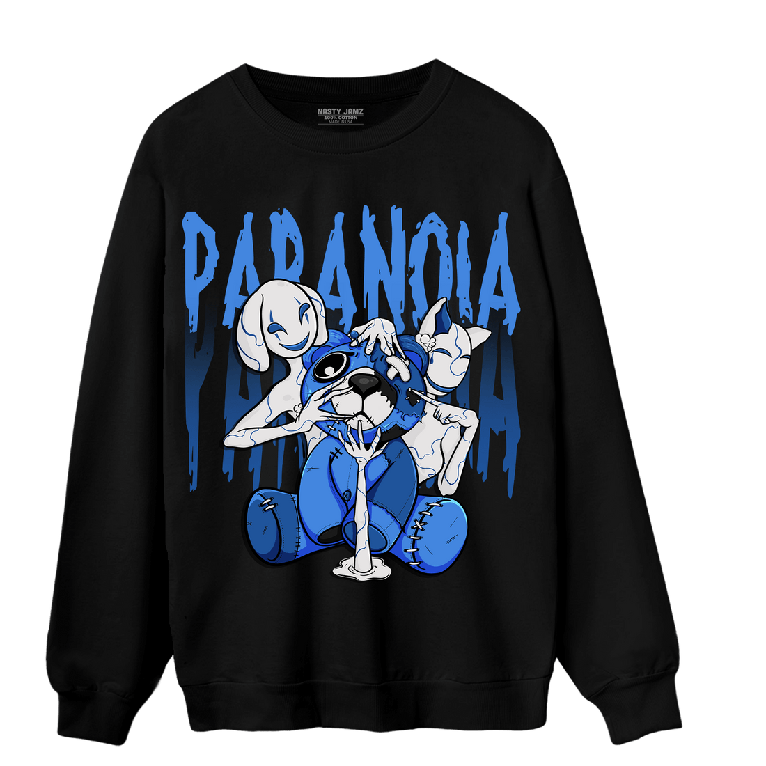 University Blue Toe 1s Sweatshirt Match Paranoia BER - NastyJamz