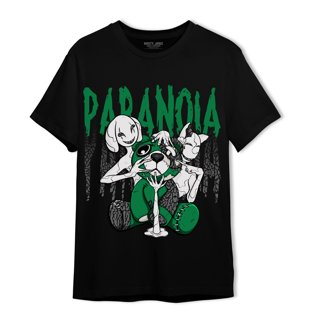 Lucky Green 3s T Shirt Match Paranoia BER - NastyJamz