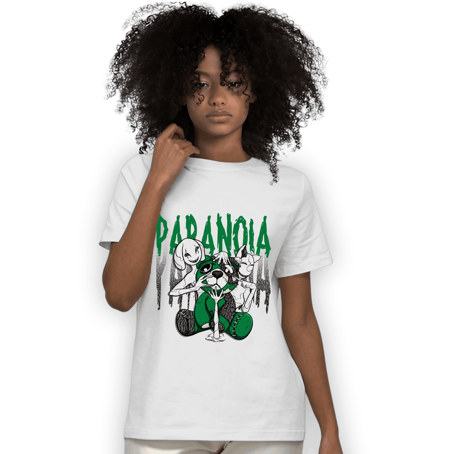 Lucky Green 3s T Shirt Match Paranoia BER - NastyJamz