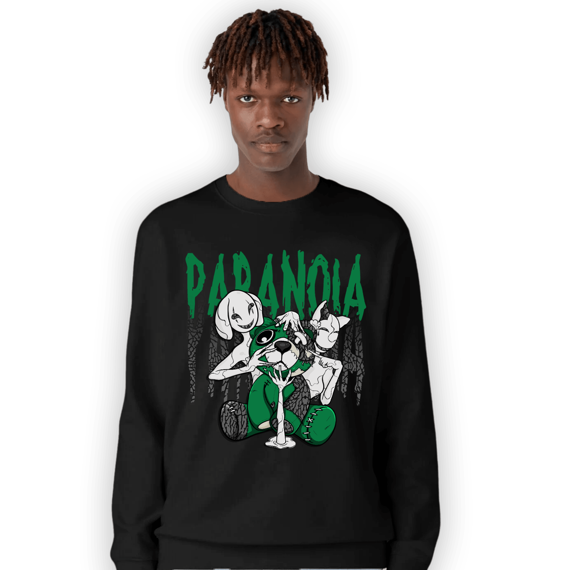 Lucky Green 3s Sweatshirt Match Paranoia BER - NastyJamz