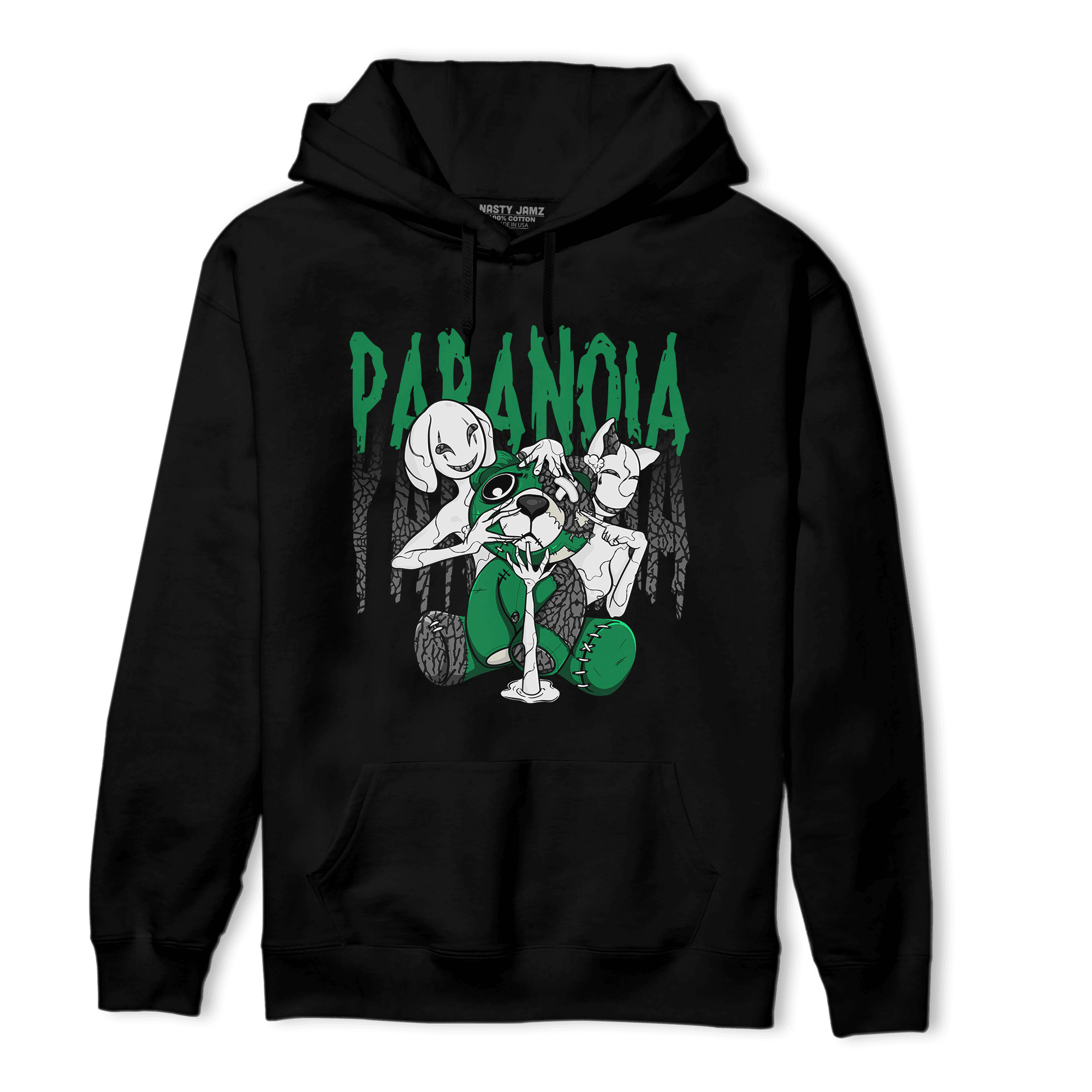 Lucky Green 3s Hoodie Match Paranoia BER - NastyJamz