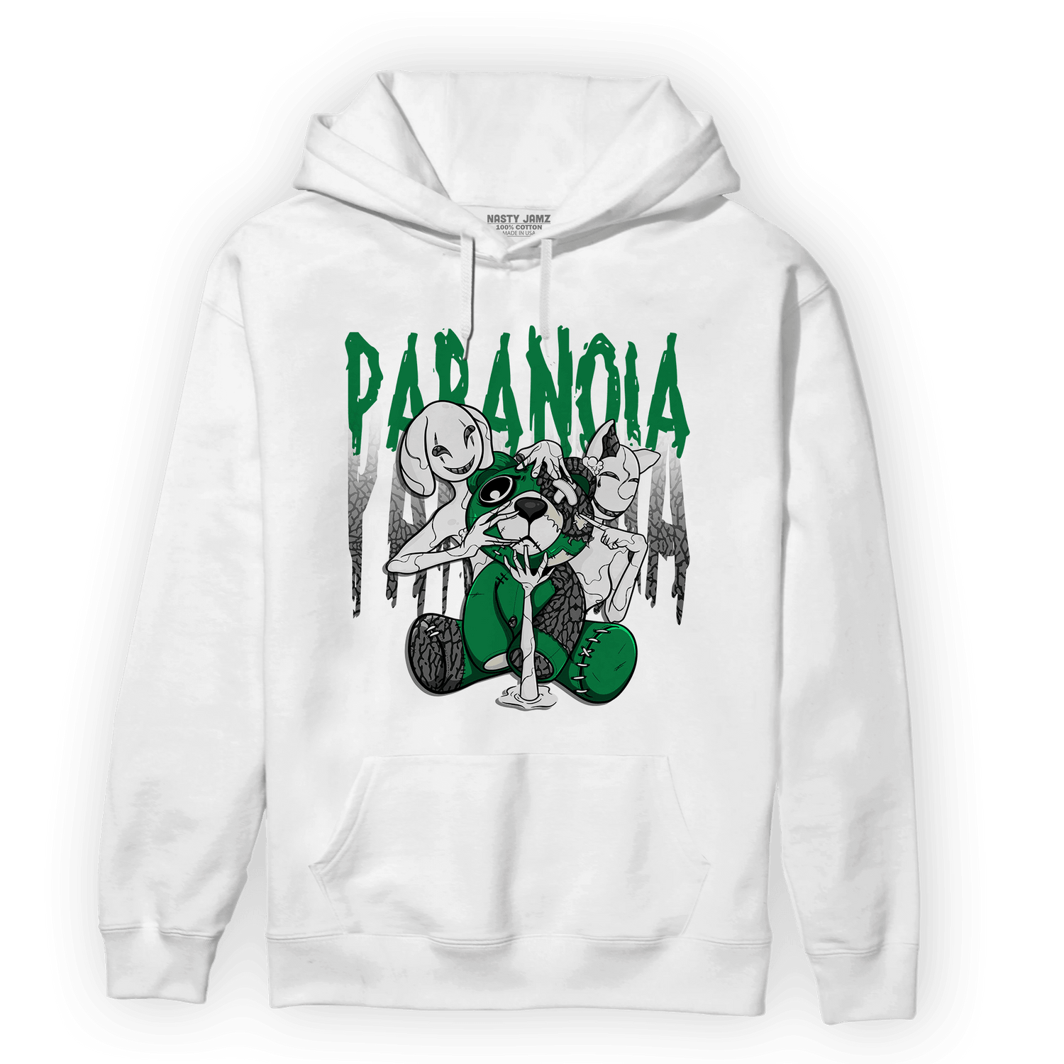 Lucky Green 3s Hoodie Match Paranoia BER - NastyJamz