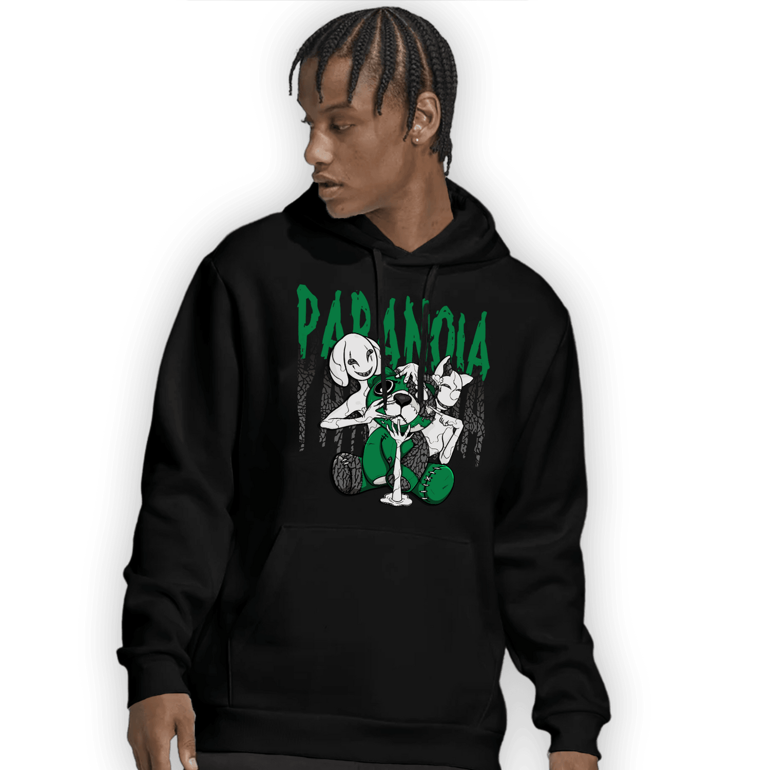 Lucky Green 3s Hoodie Match Paranoia BER - NastyJamz