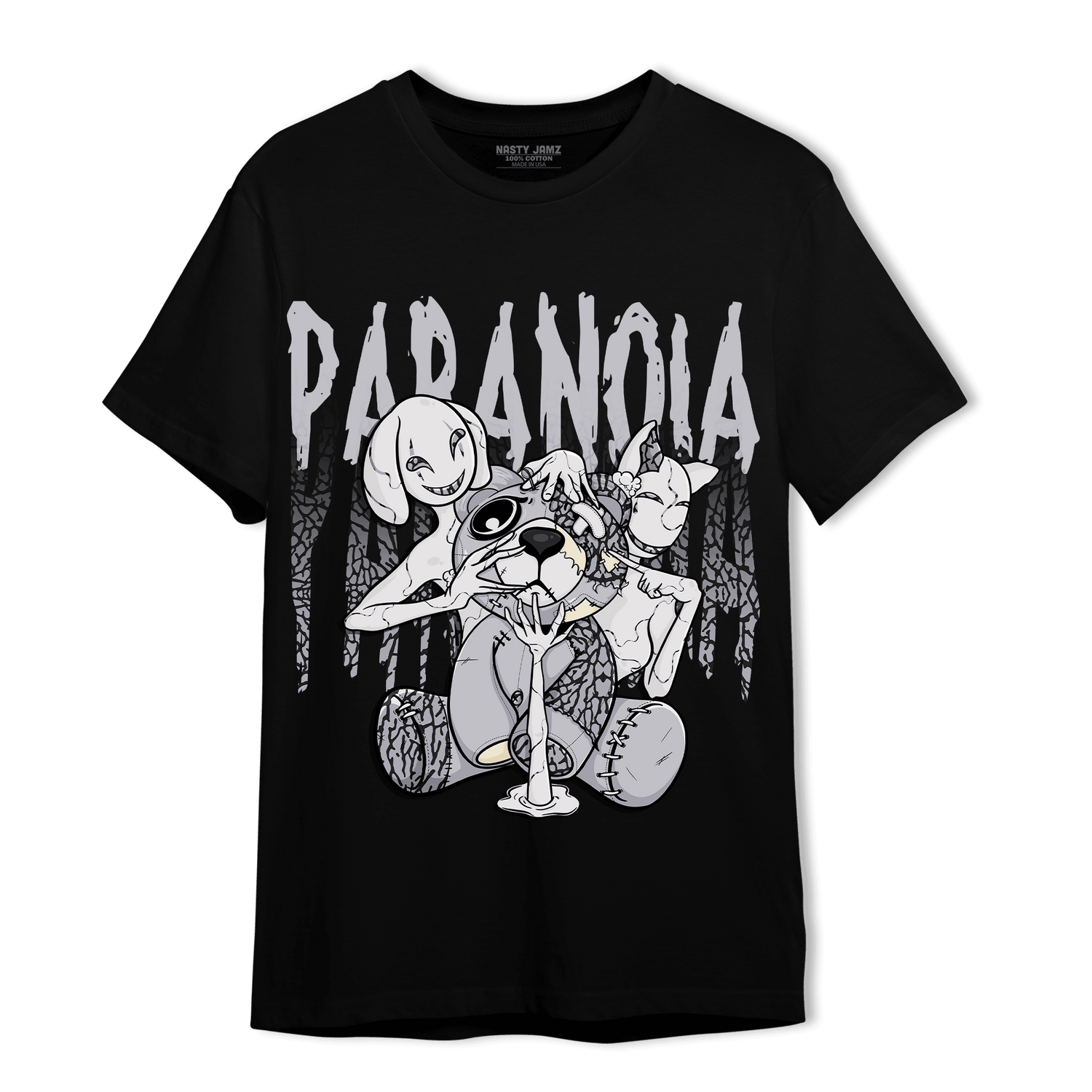 Off Noir 3s T Shirt Match Paranoia BER - NastyJamz