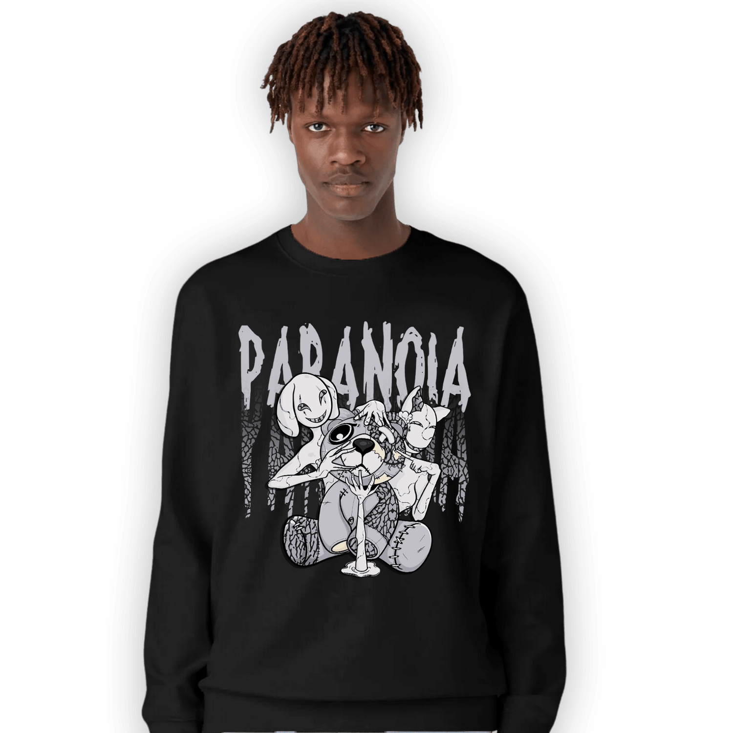 Off Noir 3s Sweatshirt Match Paranoia BER - NastyJamz