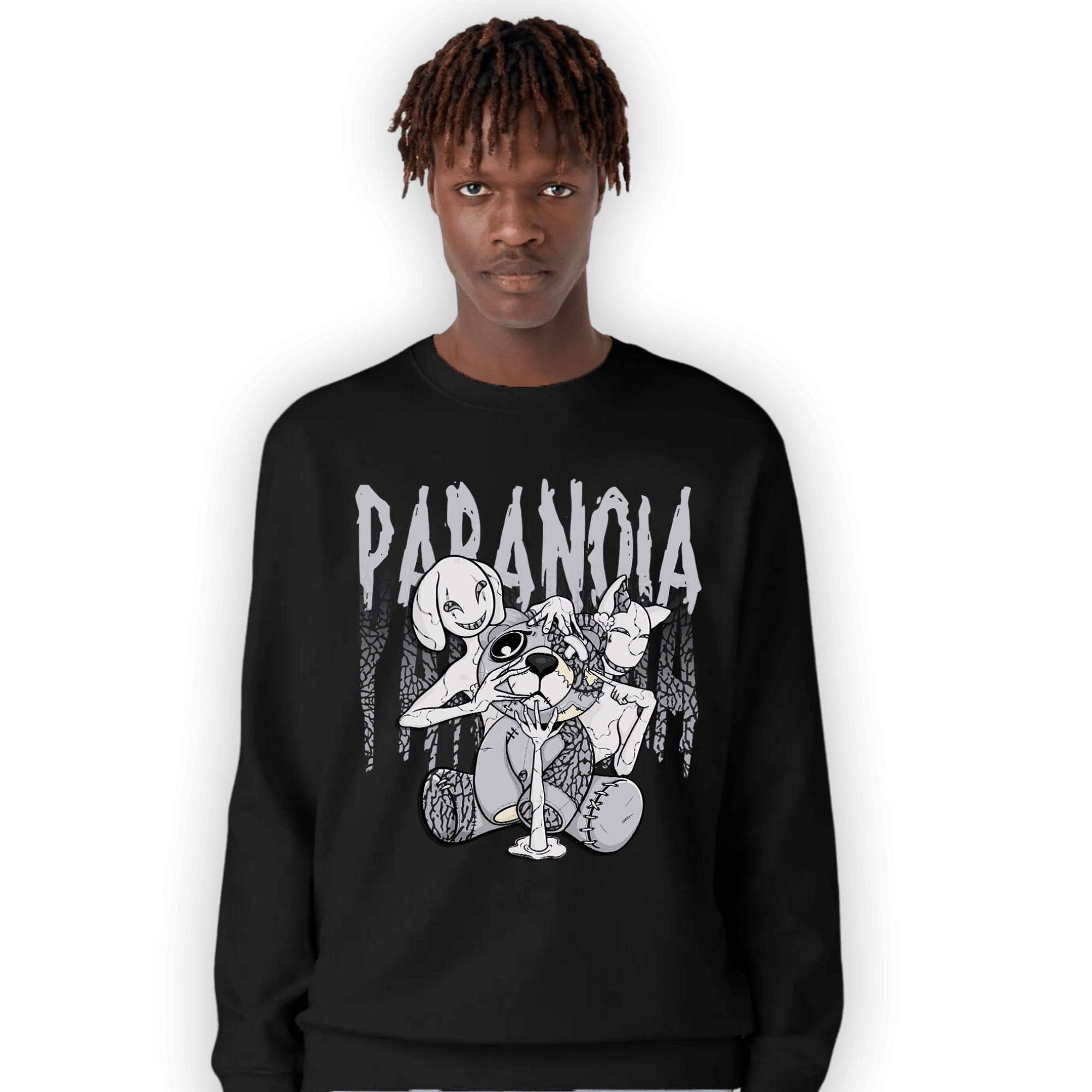 Off Noir 3s Sweatshirt Match Paranoia BER - NastyJamz