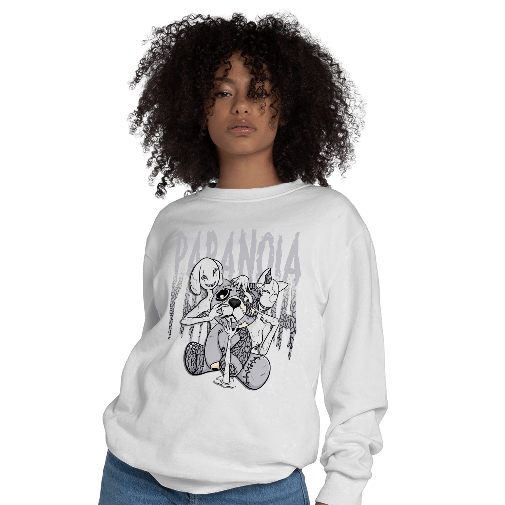 Off Noir 3s Sweatshirt Match Paranoia BER - NastyJamz