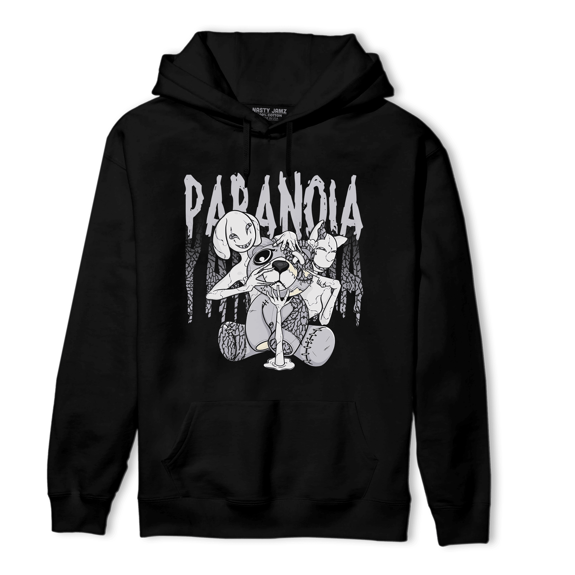 Off Noir 3s Hoodie Match Paranoia BER - NastyJamz