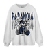 White Navy 3s Sweatshirt Match Paranoia BER - NastyJamz