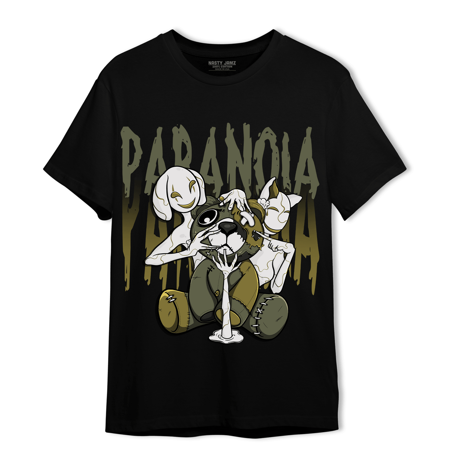 SE Craft Medium Olive 4s T Shirt Match Paranoia BER - NastyJamz