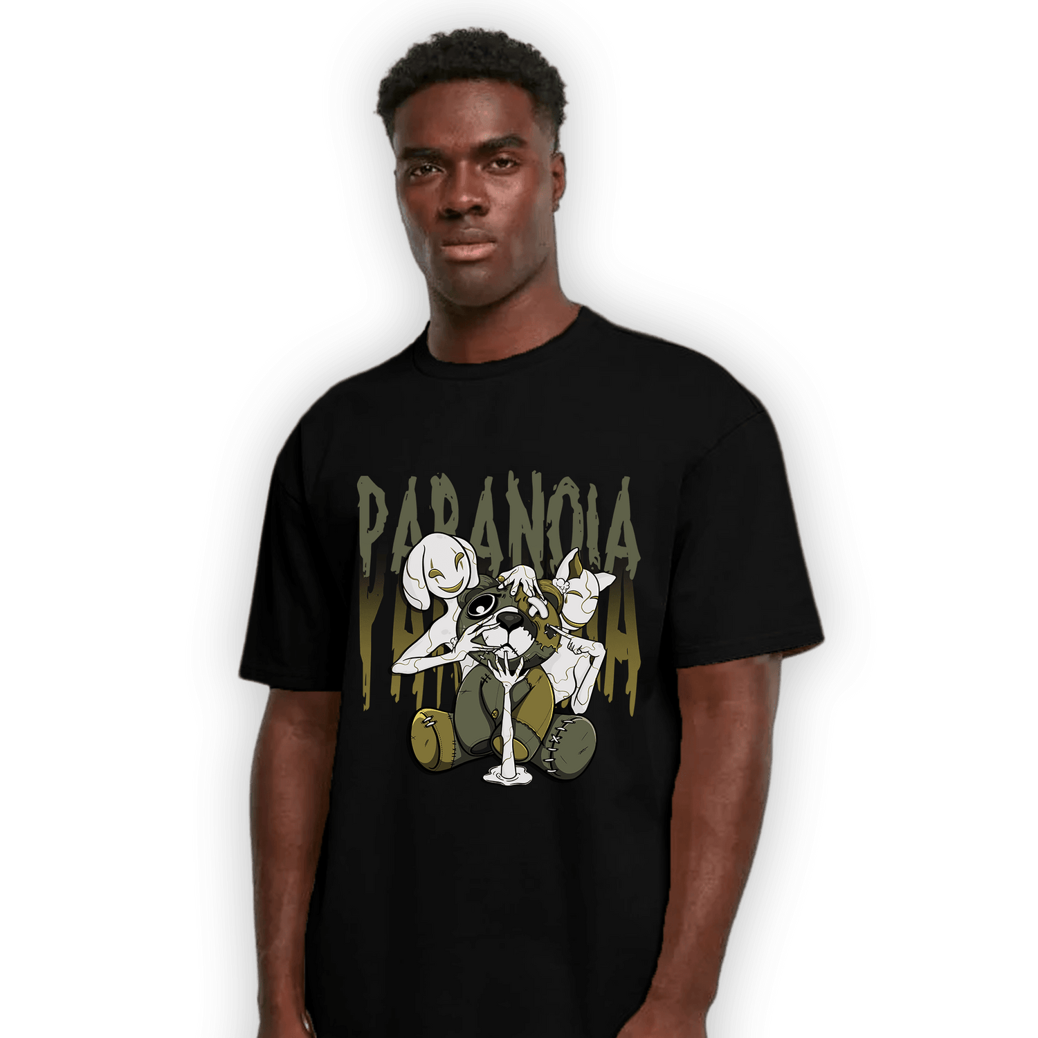 SE Craft Medium Olive 4s T Shirt Match Paranoia BER - NastyJamz