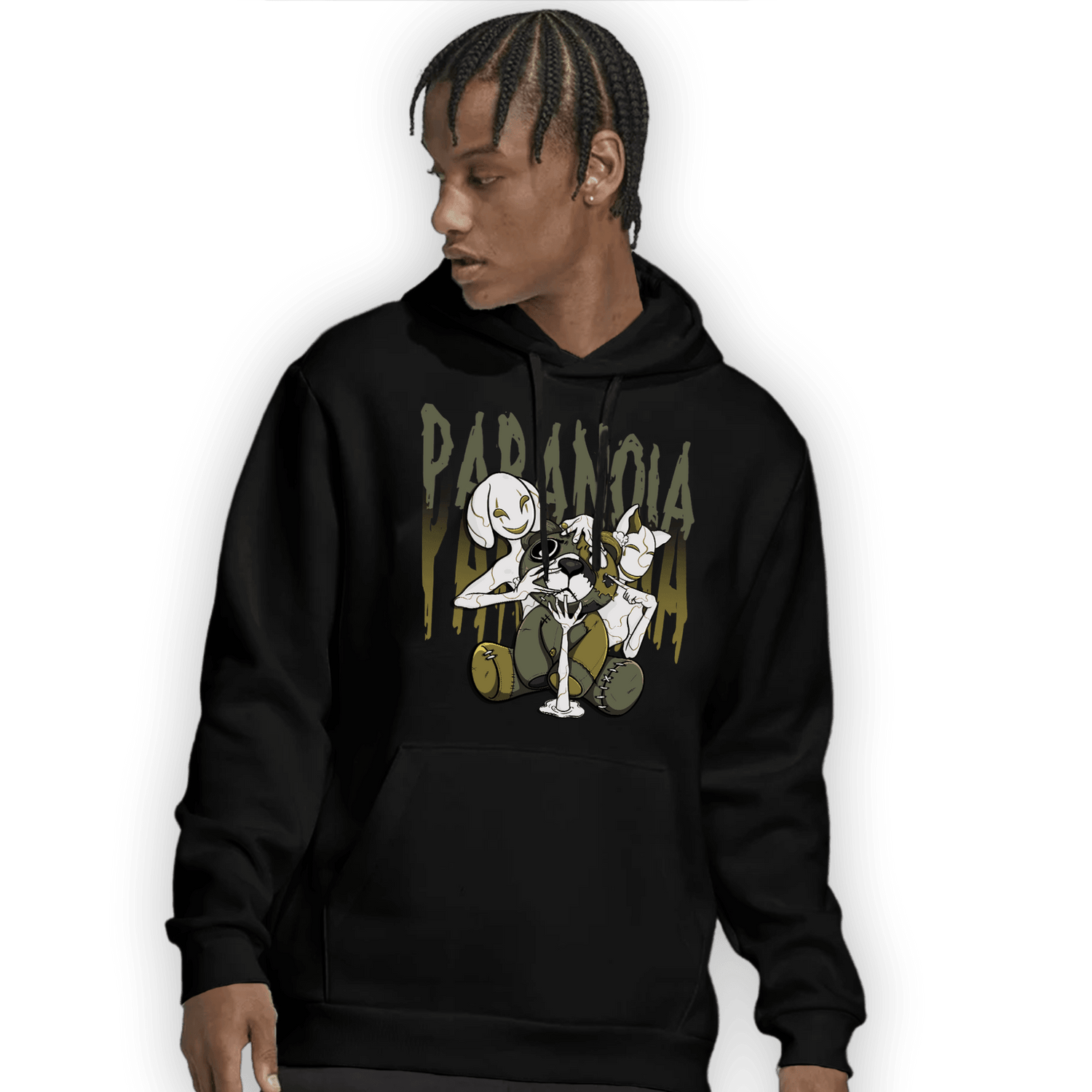 SE Craft Medium Olive 4s Hoodie Match Paranoia BER - NastyJamz