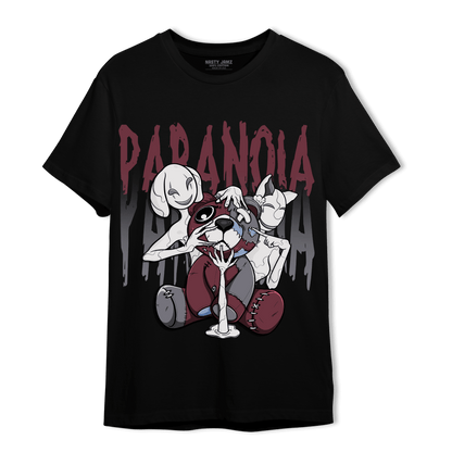 Burgundy 5s T Shirt Match Paranoia BER - NastyJamz