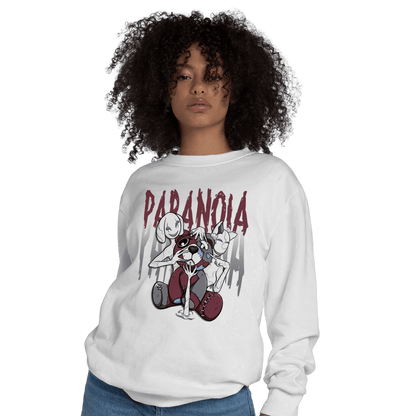 Burgundy 5s Sweatshirt Match Paranoia BER - NastyJamz