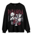 Burgundy 5s Sweatshirt Match Paranoia BER - NastyJamz