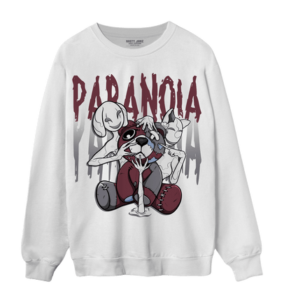 Burgundy 5s Sweatshirt Match Paranoia BER - NastyJamz