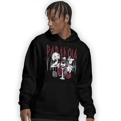 Burgundy 5s Hoodie Match Paranoia BER - NastyJamz