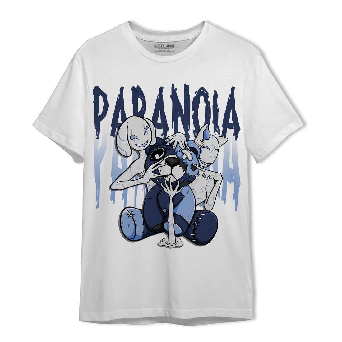 Midnight Navy 5s T Shirt Match Paranoia BER - NastyJamz