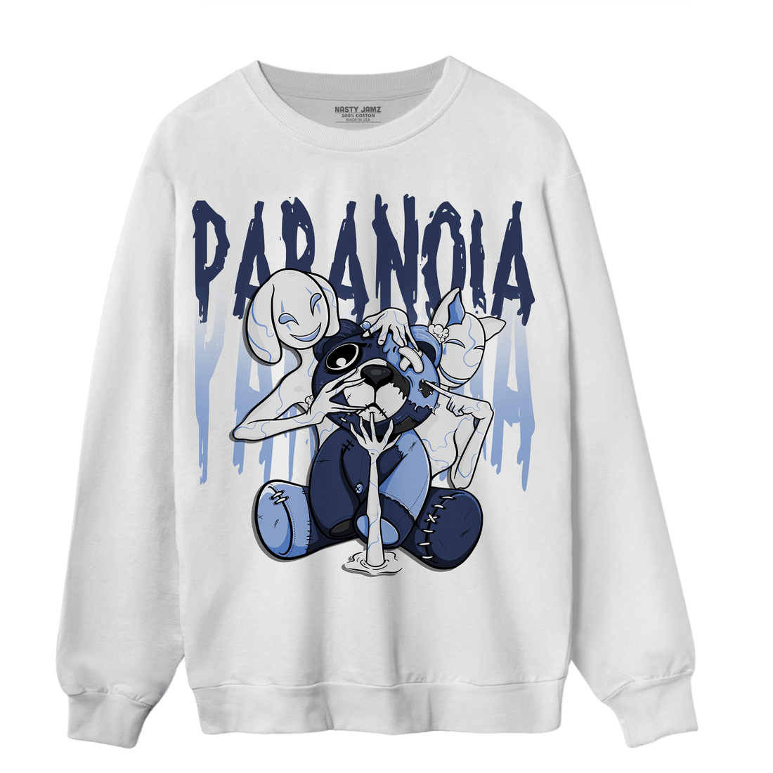 Midnight Navy 5s Sweatshirt Match Paranoia BER - NastyJamz