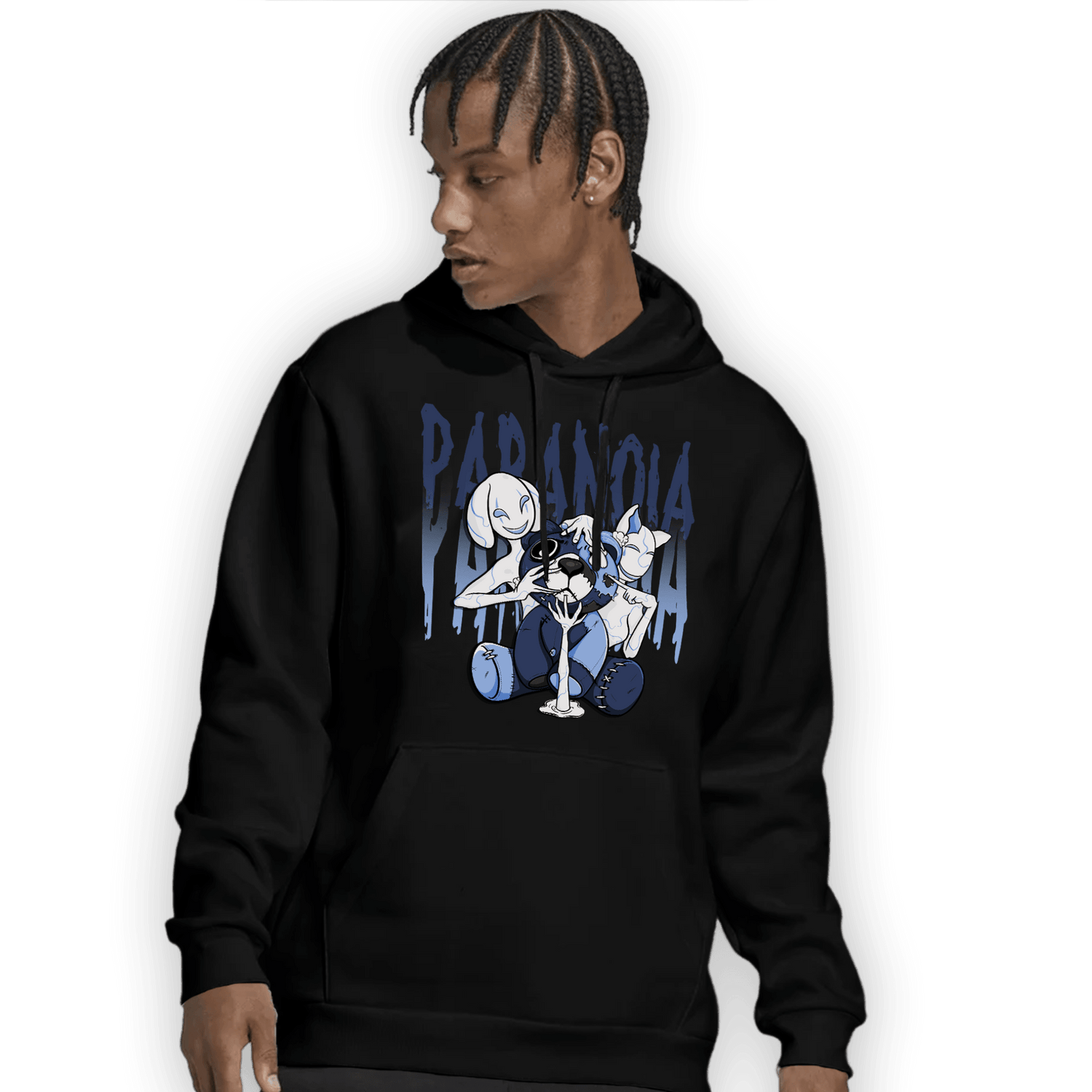 Midnight Navy 5s Hoodie Match Paranoia BER - NastyJamz