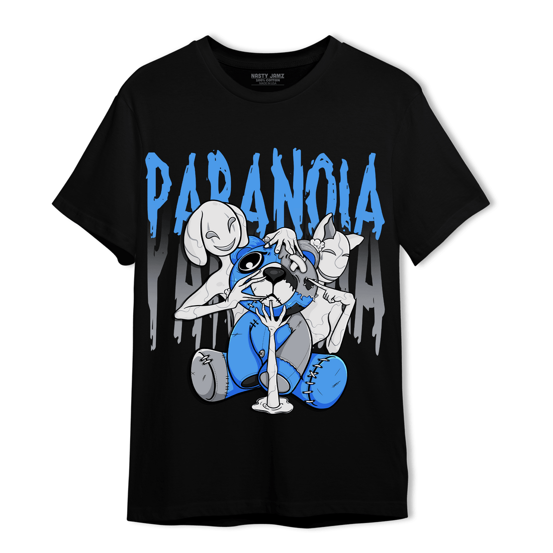 University Blue 5s T Shirt Match Paranoia BER - NastyJamz