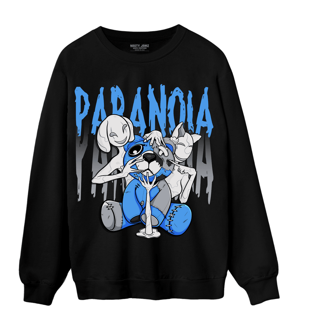 University Blue 5s Sweatshirt Match Paranoia BER - NastyJamz
