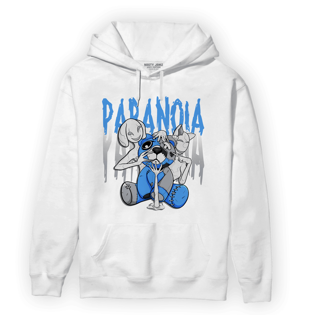 University Blue 5s Hoodie Match Paranoia BER - NastyJamz