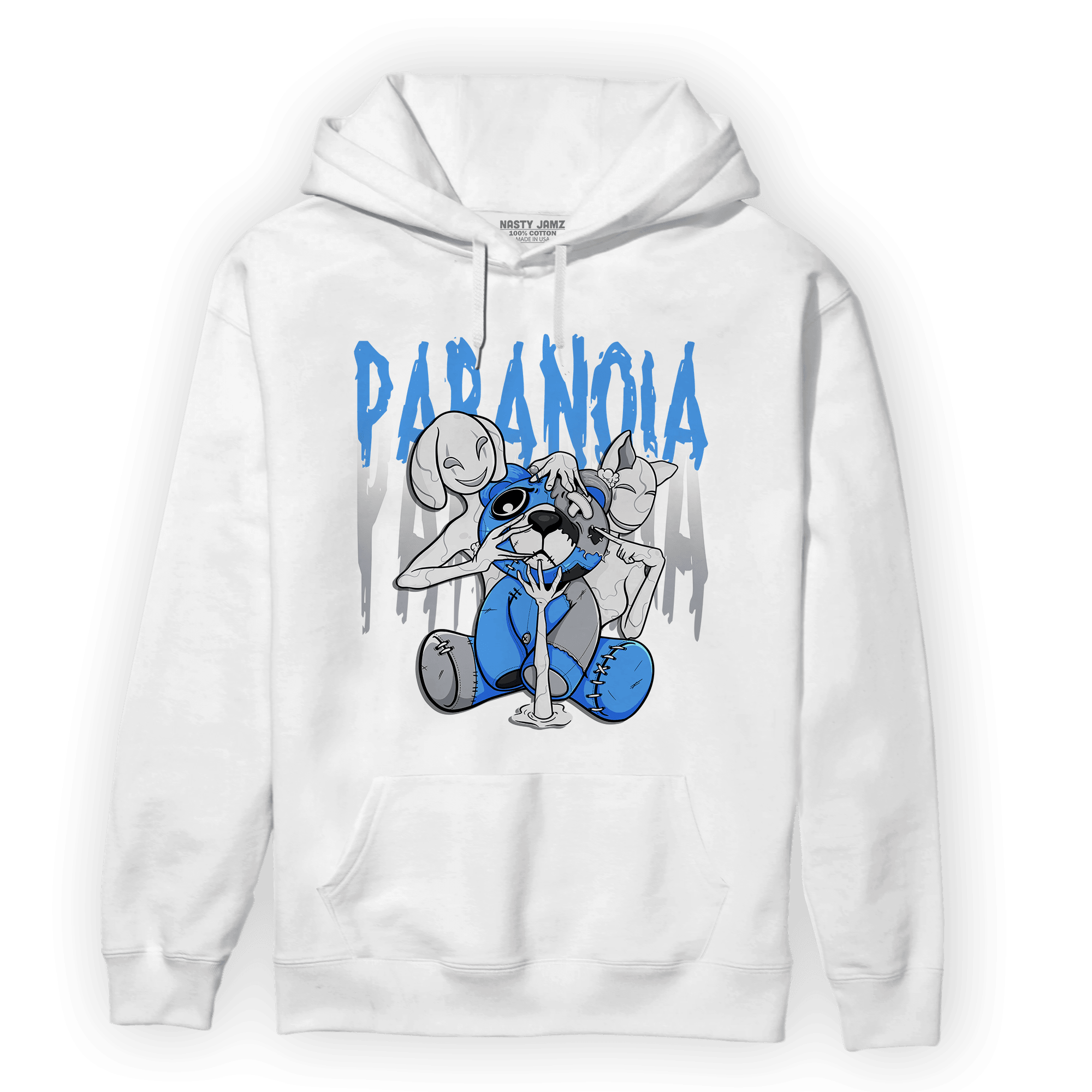 University Blue 5s Hoodie Match Paranoia BER - NastyJamz