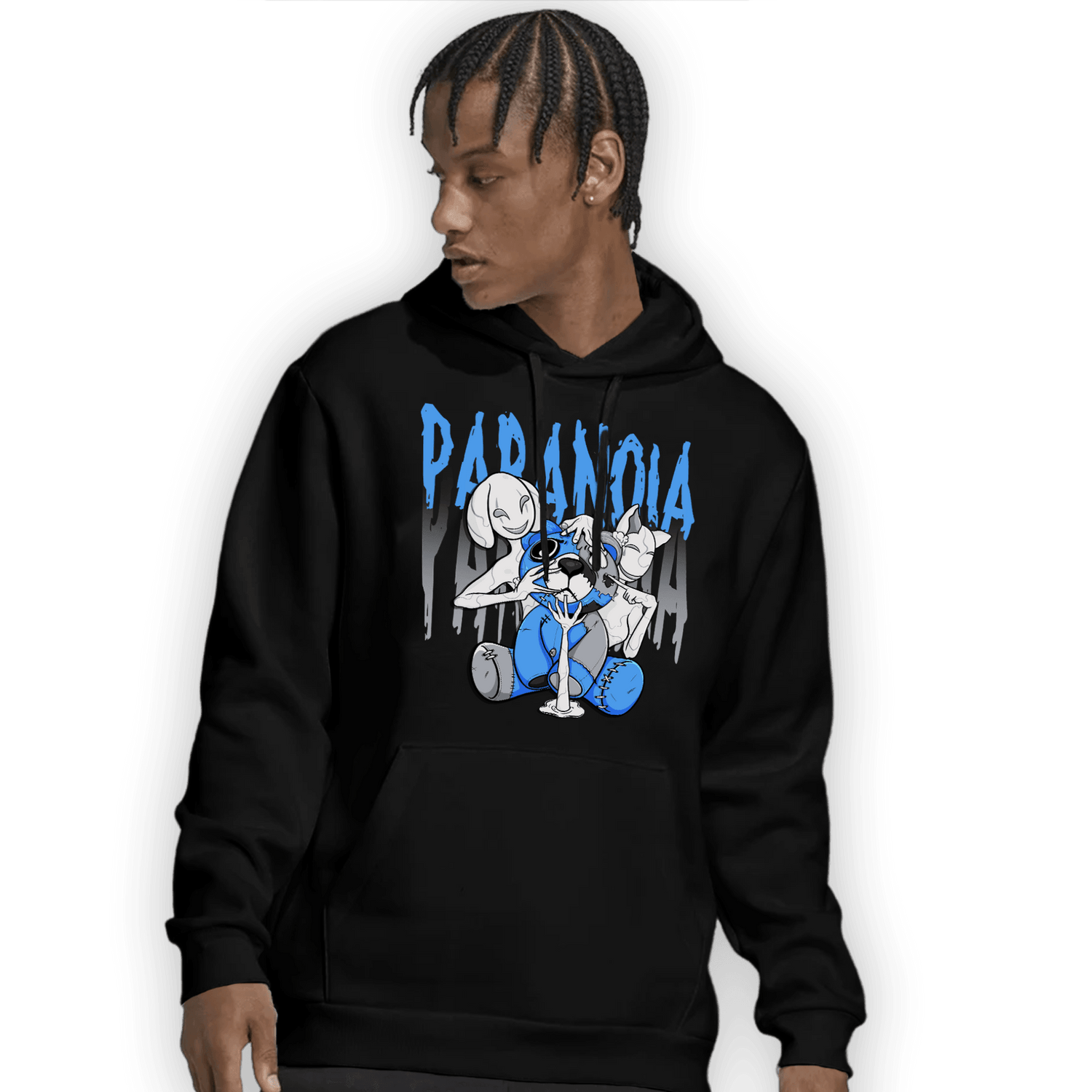 University Blue 5s Hoodie Match Paranoia BER - NastyJamz