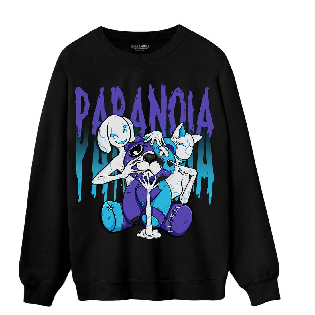 Aqua 6s Sweatshirt Match Paranoia BER - NastyJamz