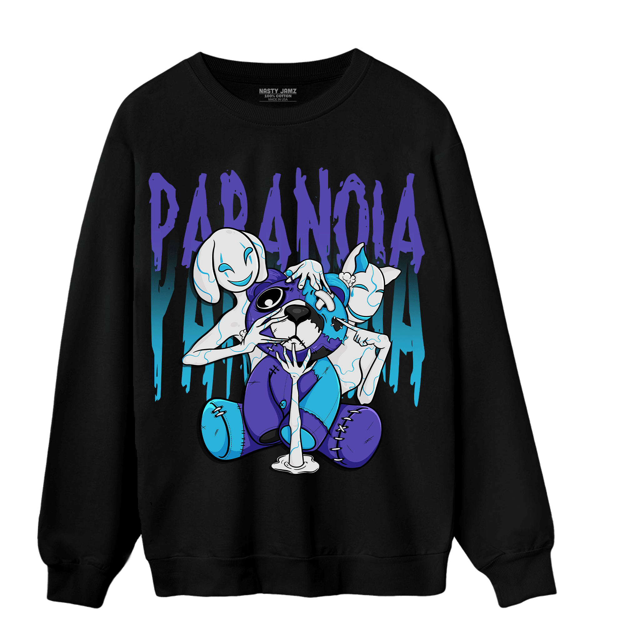 Aqua 6s Sweatshirt Match Paranoia BER - NastyJamz