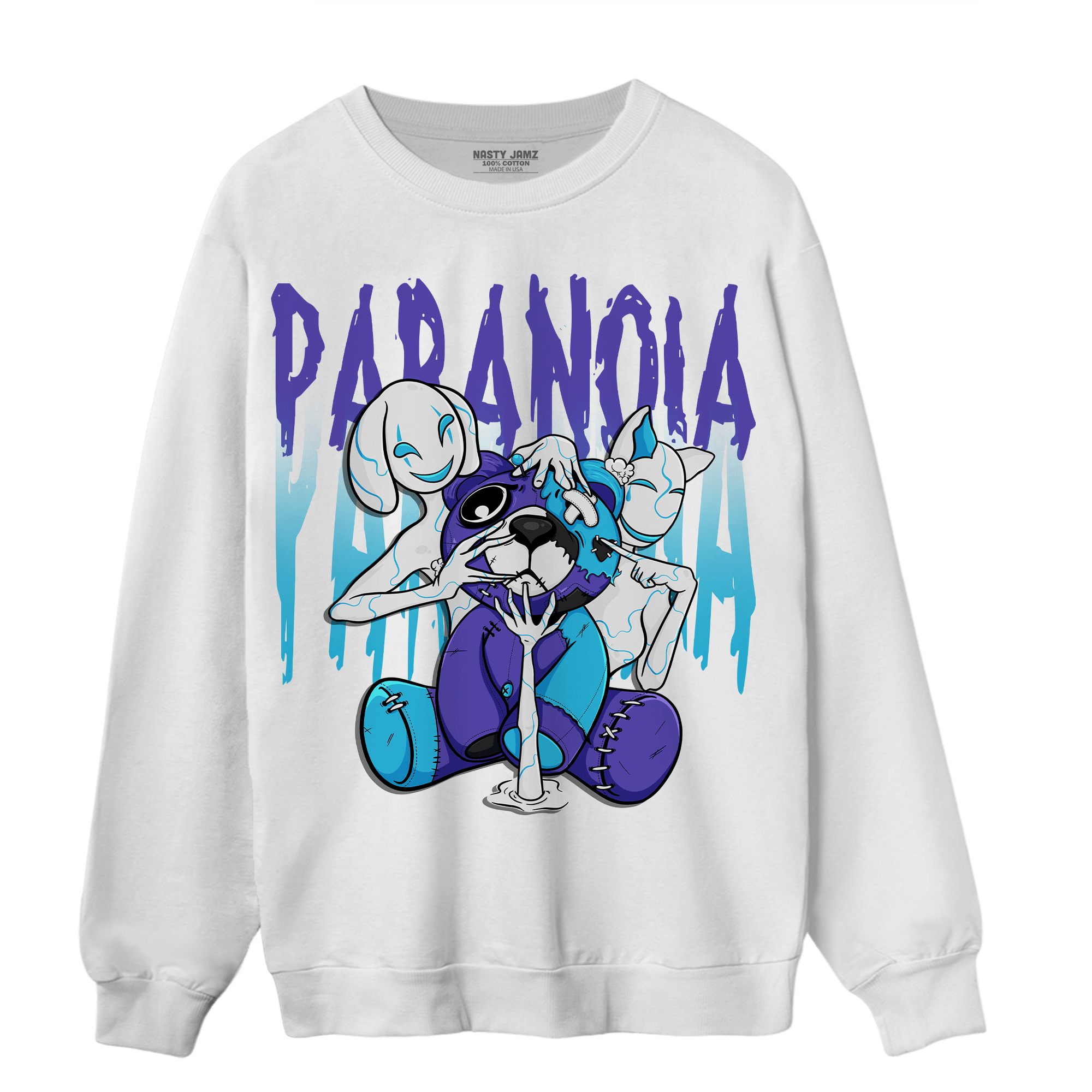 Aqua 6s Sweatshirt Match Paranoia BER - NastyJamz