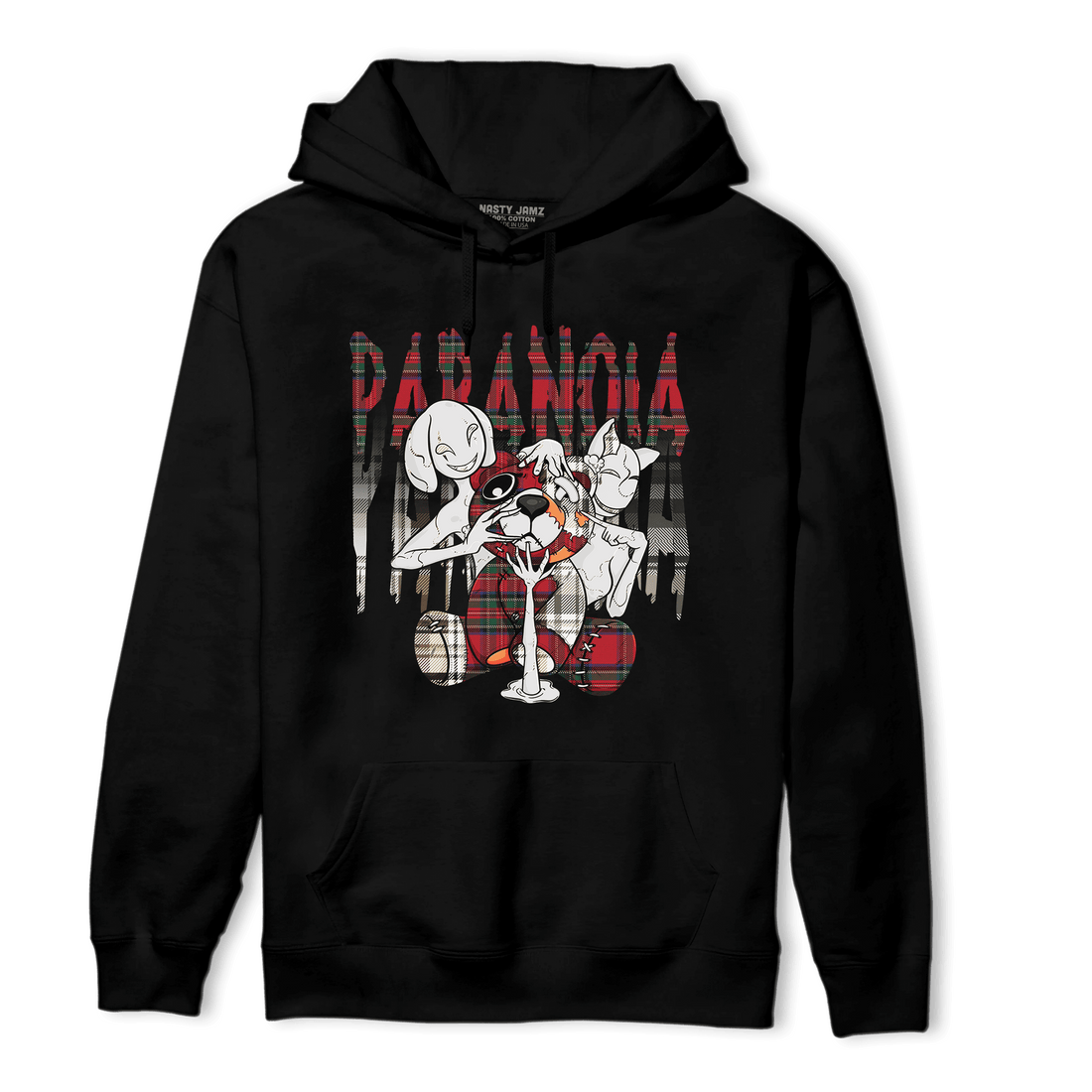 Plaid 5s Hoodie Match Paranoia BER - NastyJamz