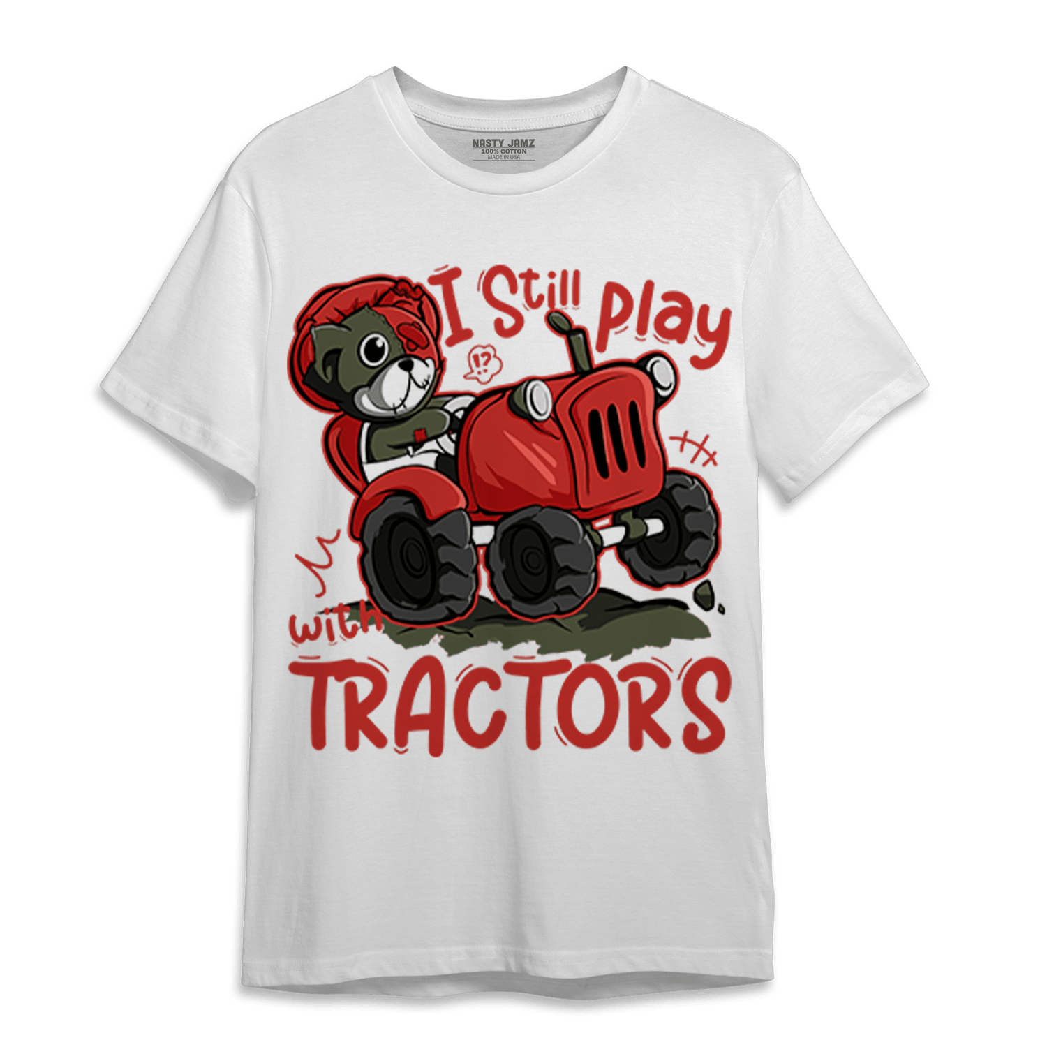 Dunk Low Mystic Red T Shirt Match Play With Tractors BER - NastyJamz