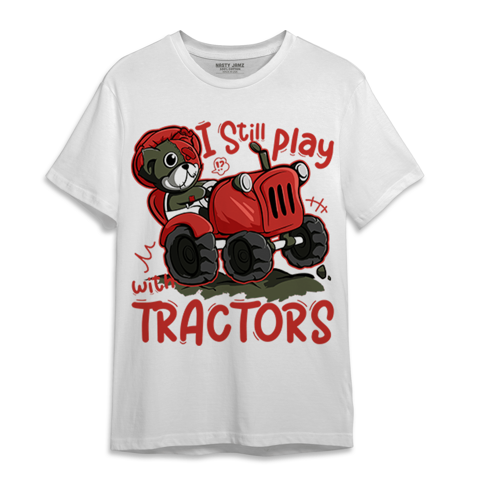 Dunk Low Mystic Red T Shirt Match Play With Tractors BER - NastyJamz