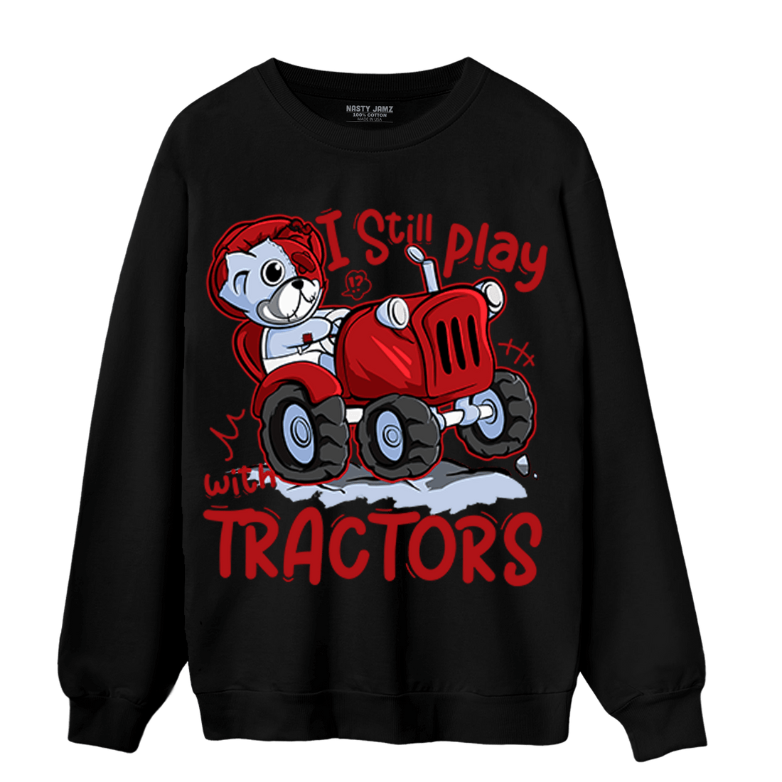 Cherry 11s Sweatshirt Match Play With Tractors BER - NastyJamz