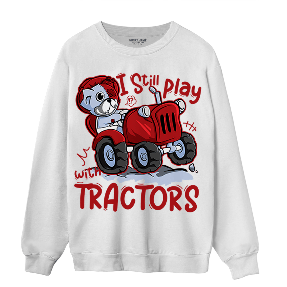 Cherry 11s Sweatshirt Match Play With Tractors BER - NastyJamz