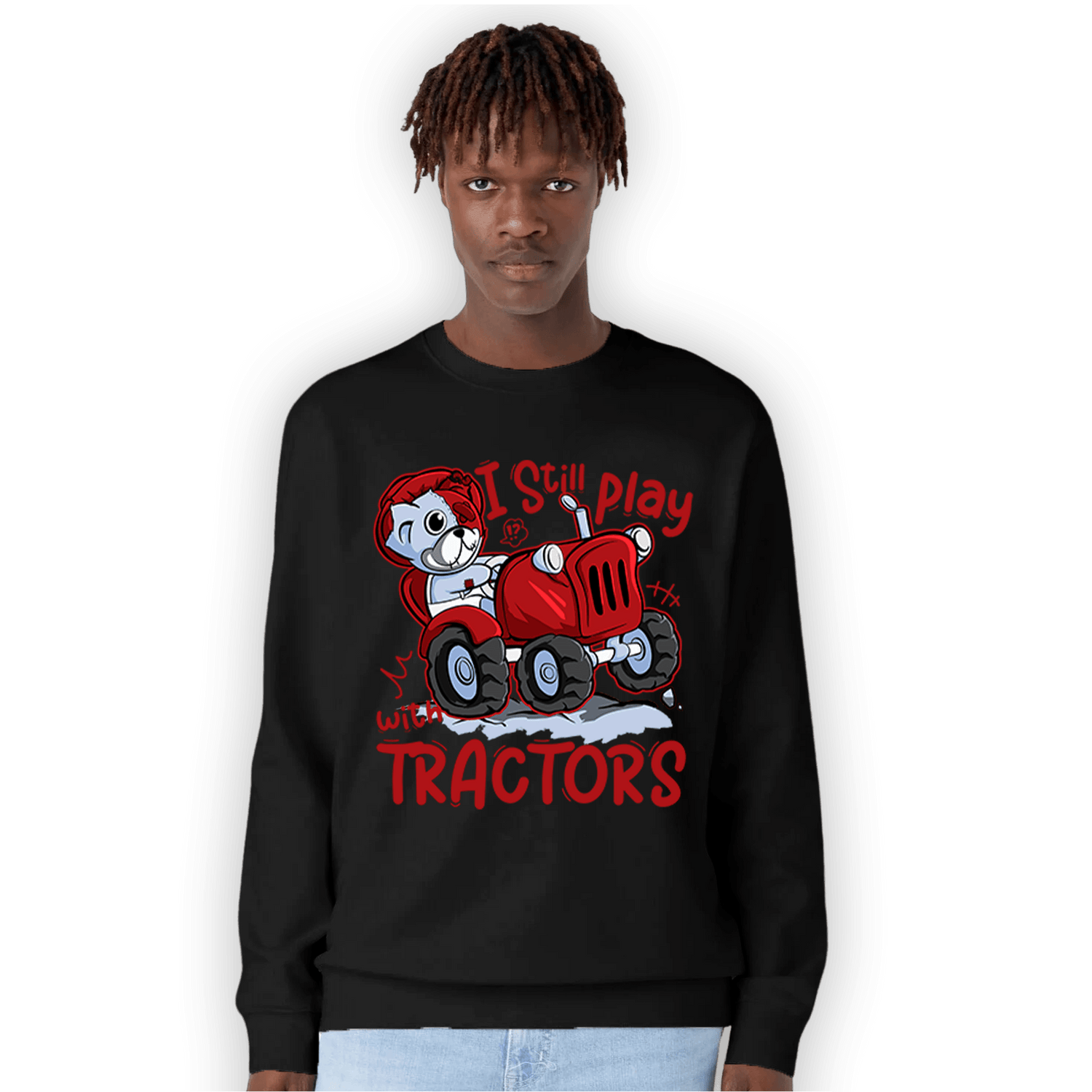 Cherry 11s Sweatshirt Match Play With Tractors BER - NastyJamz