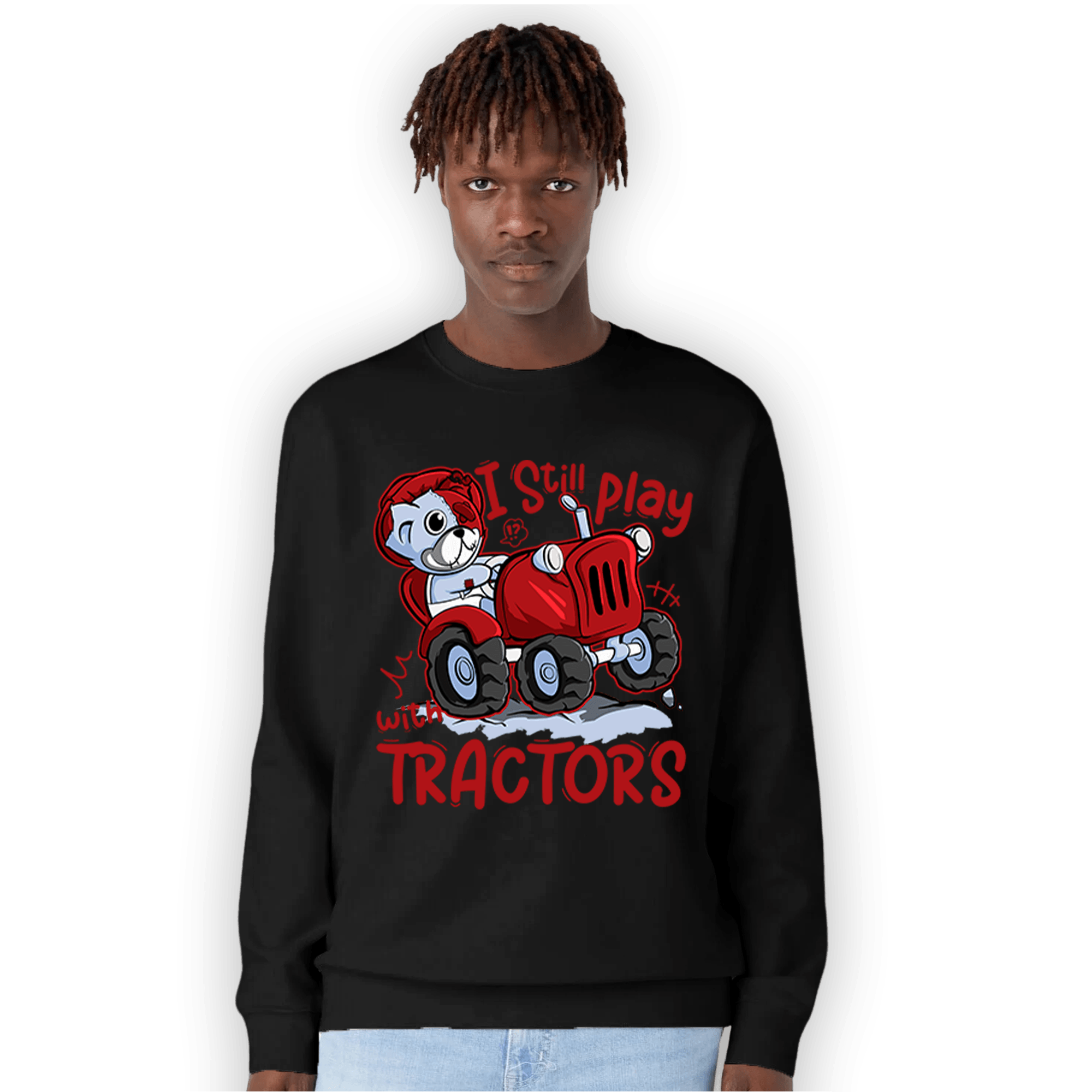 Cherry 11s Sweatshirt Match Play With Tractors BER - NastyJamz