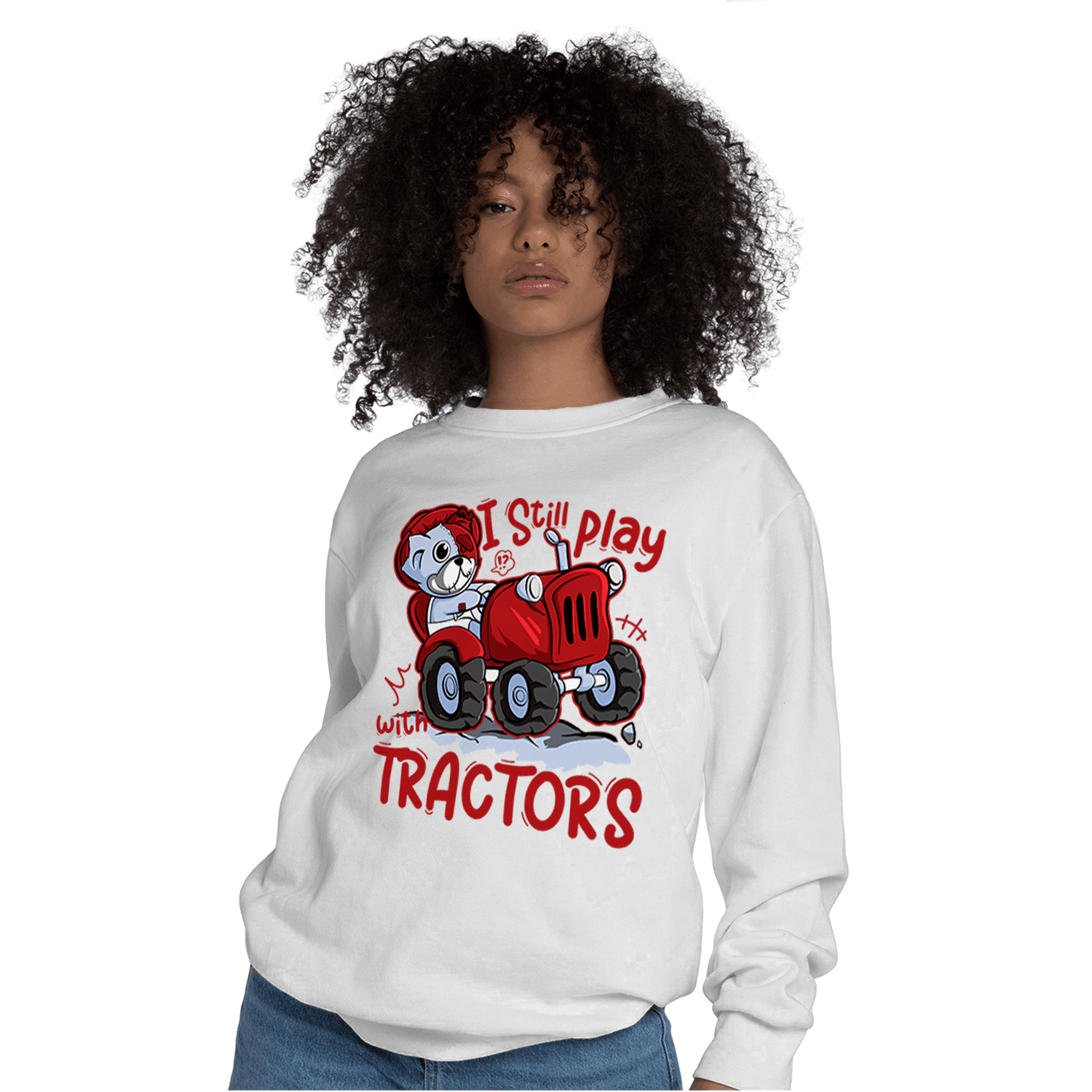 Cherry 11s Sweatshirt Match Play With Tractors BER - NastyJamz