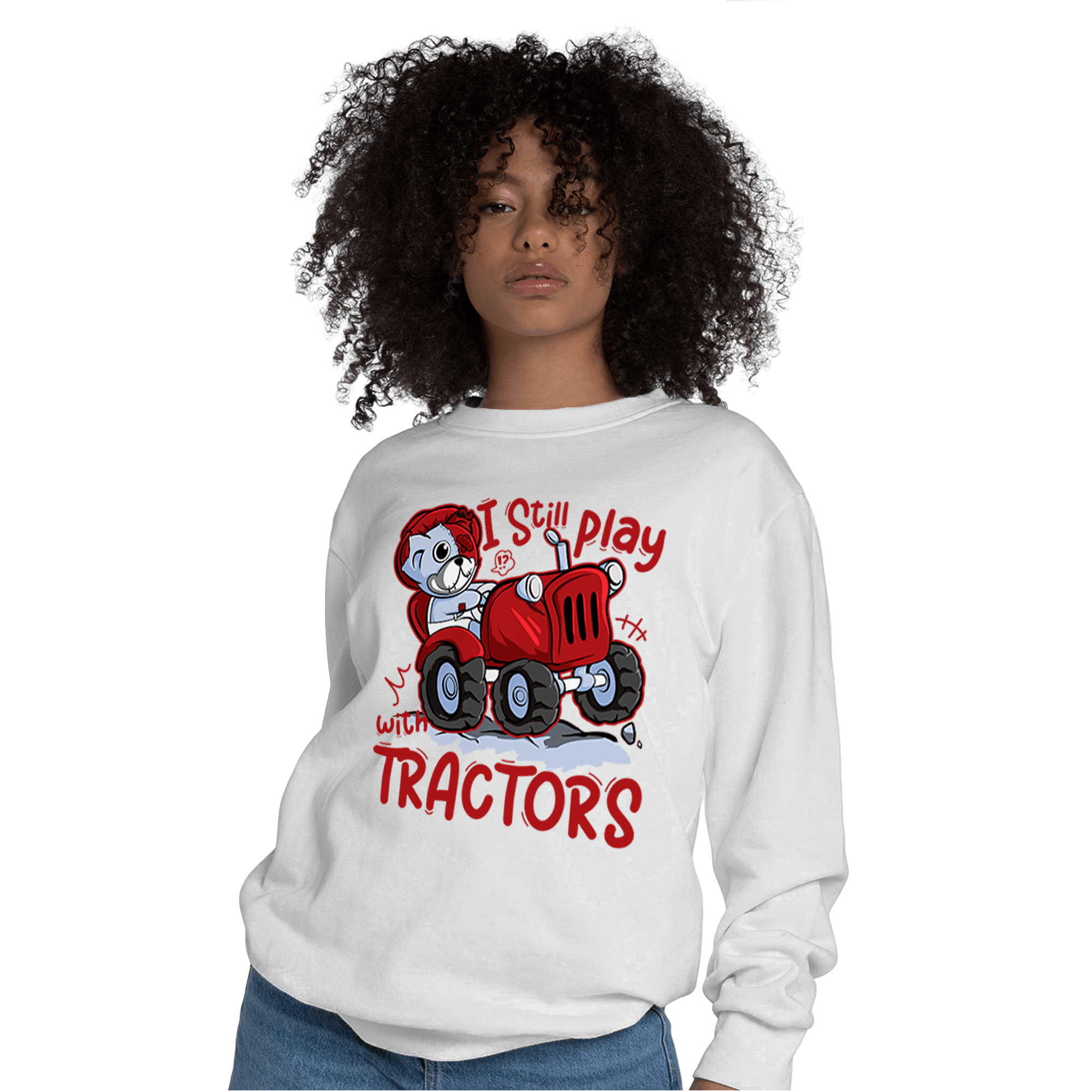 Cherry 11s Sweatshirt Match Play With Tractors BER - NastyJamz