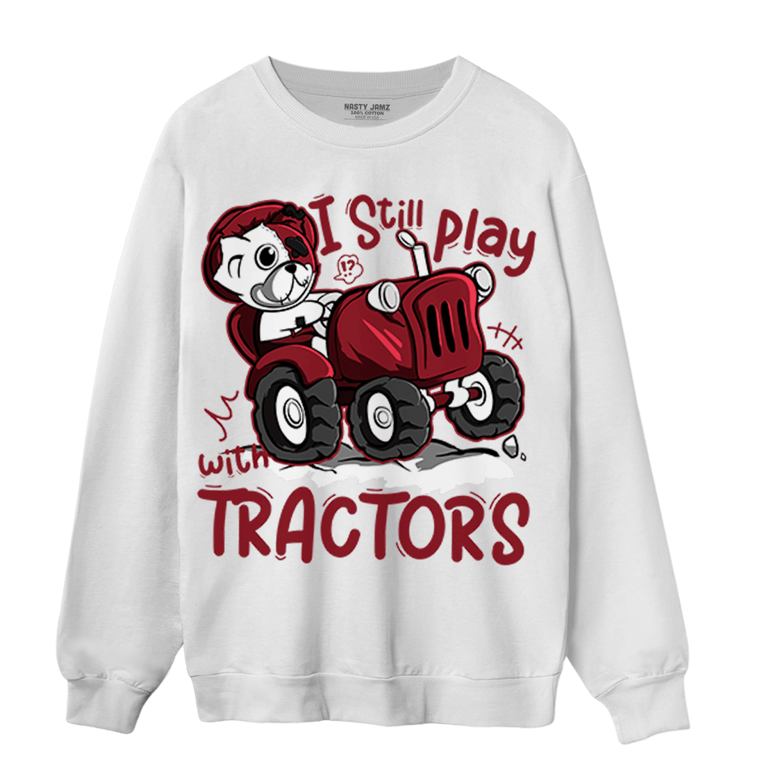 Cherry 12s Sweatshirt Match Play With Tractors BER - NastyJamz
