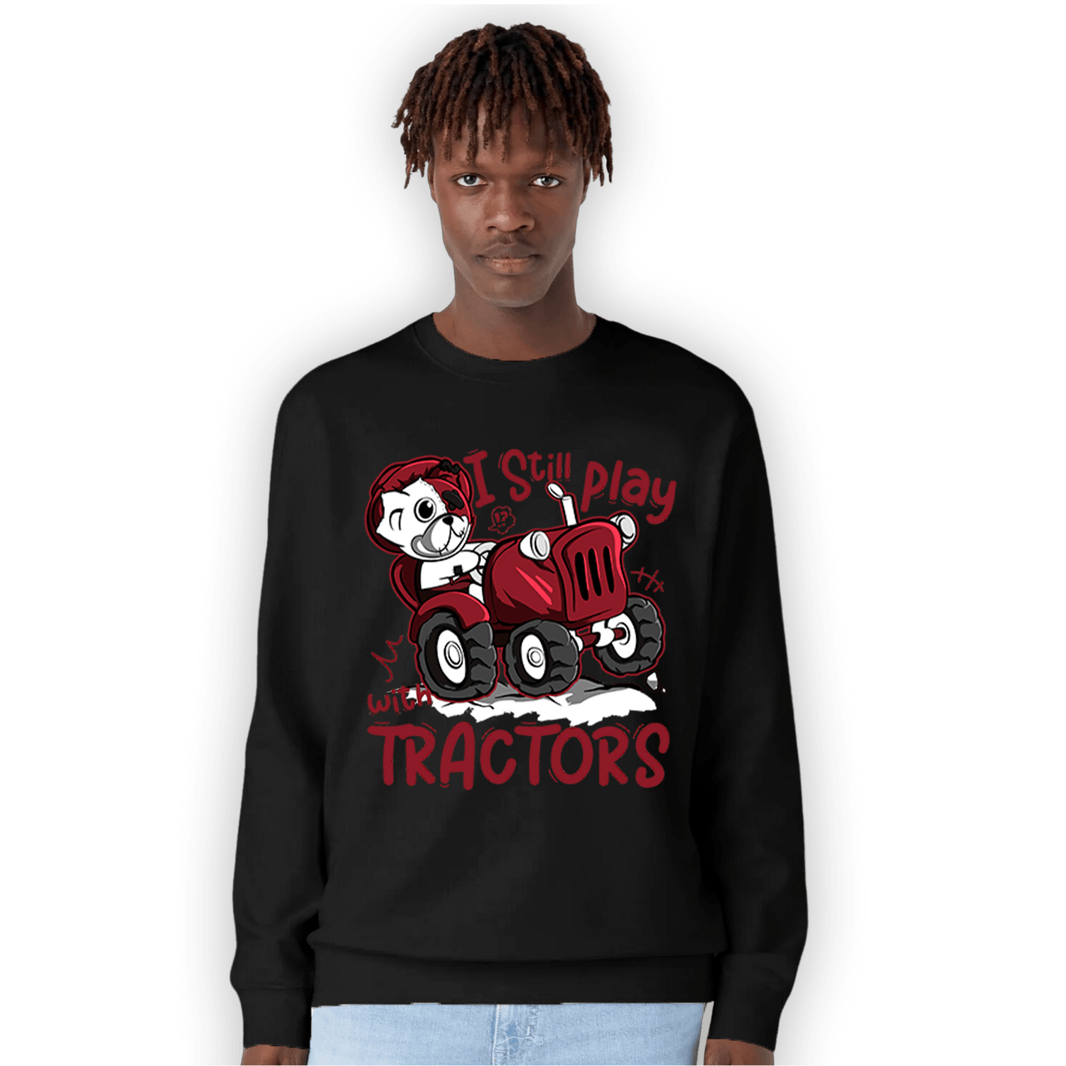 Cherry 12s Sweatshirt Match Play With Tractors BER - NastyJamz