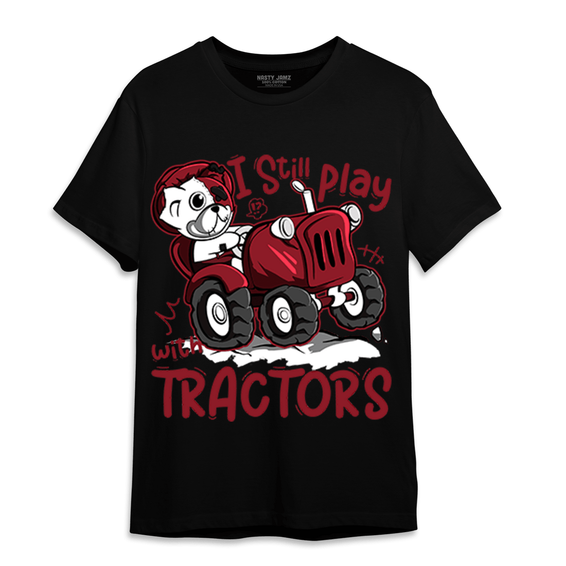 Cherry 12s T Shirt Match Play With Tractors BER - NastyJamz