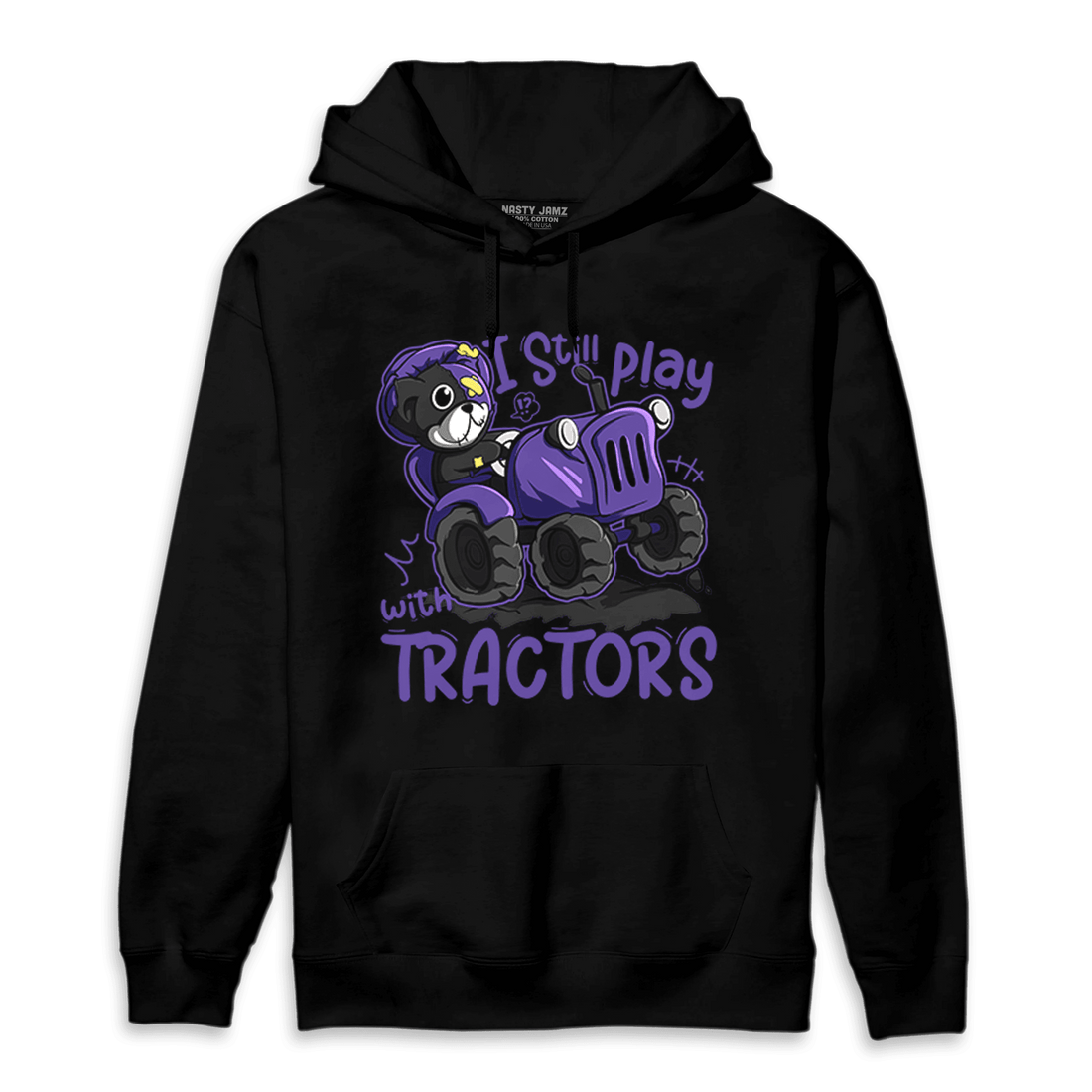 Field Purple 12s Hoodie Match Play With Tractors BER - NastyJamz