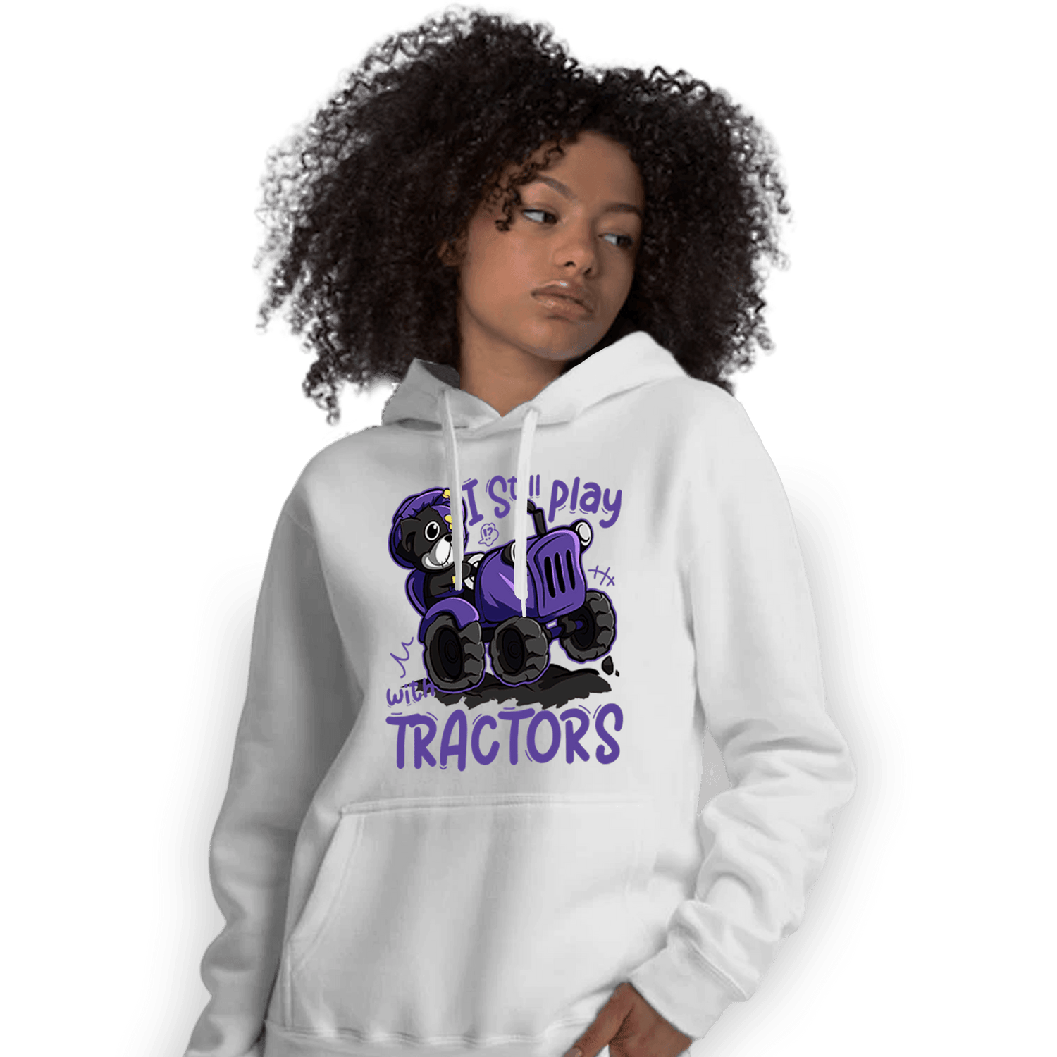 Field Purple 12s Hoodie Match Play With Tractors BER - NastyJamz